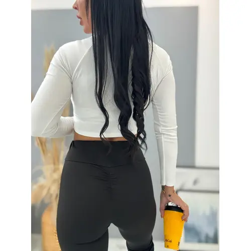 Čierne push up zvonové legíny CAROLINE veľkosť: one size