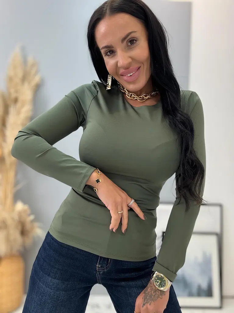 Elastické basic tričko MARIE