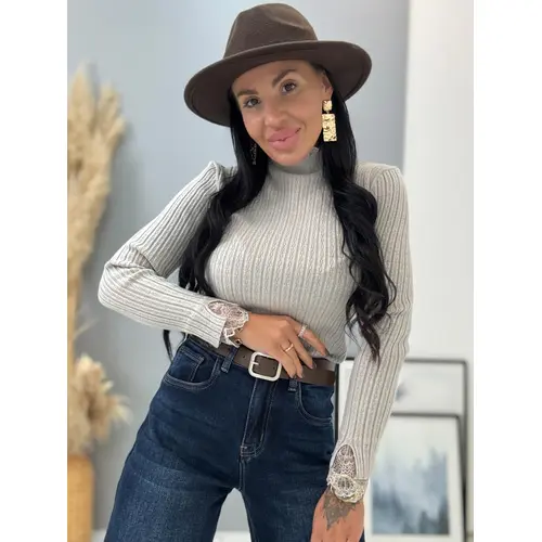 Dámsky rolák s čipkou MEGGY veľkosť: one size Dámsky rolák s čipkou MEGGY veľkosť: one size