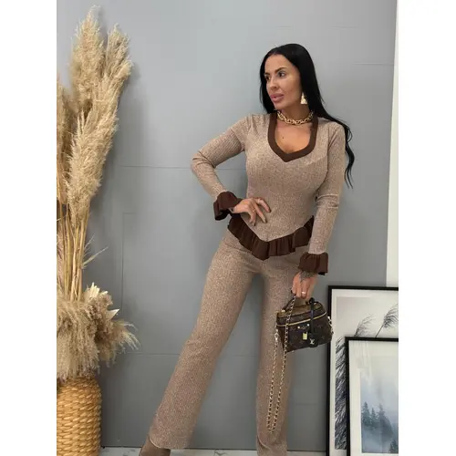 Dvojdielny rebrovaný komplet KALIRA veľkosť: one size Dvojdielny rebrovaný komplet KALIRA veľkosť: one size