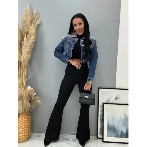 Čierne zvonové legíny EILEEN veľkosť: L Čierne zvonové legíny EILEEN veľkosť: L