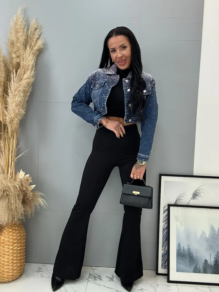 Čierne zvonové legíny EILEEN