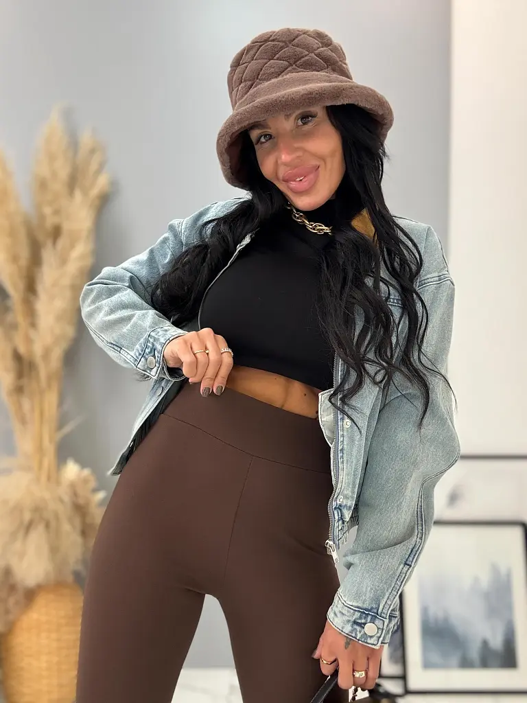 Hnedé zvonové legíny EILEEN - next