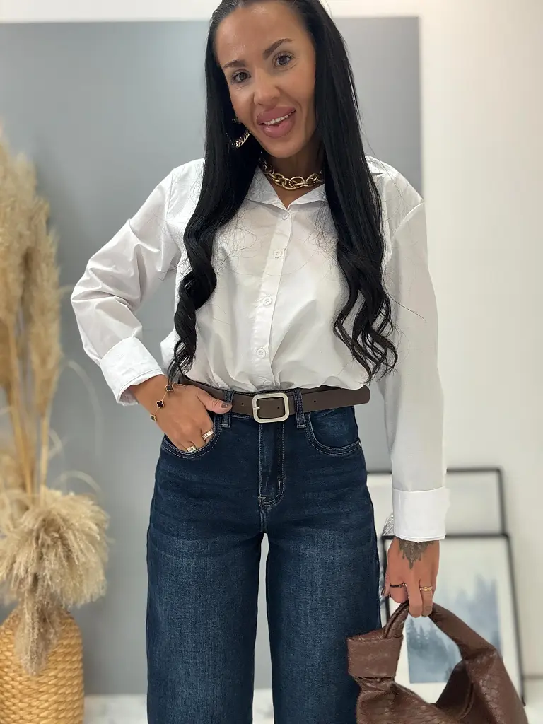 Biela basic košeľa ASHIA