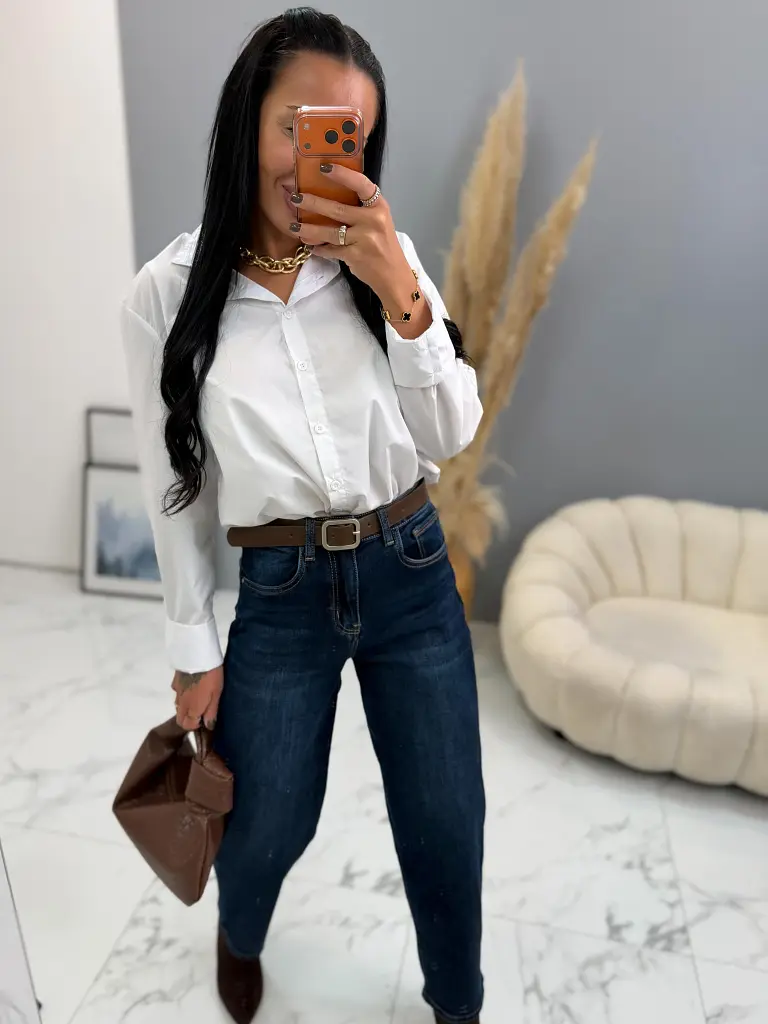 Biela basic košeľa ASHIA - next