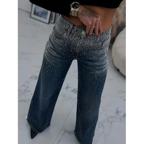 Wide-leg rifle s kamienkami SARA veľkosť: M