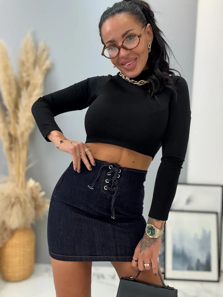 Denim mini sukňa NATY