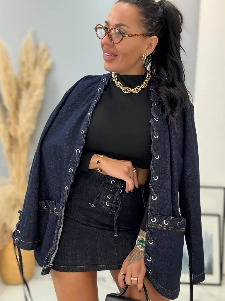 Dvojdielny denim komplet NATY