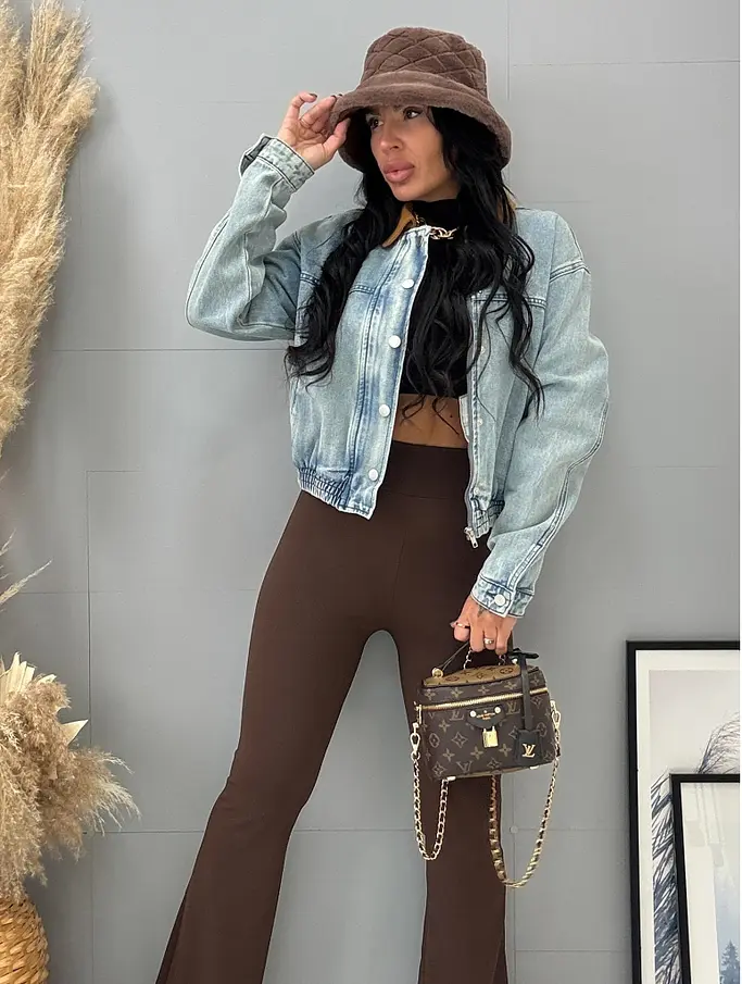 Denim bomber kabát TRISHA