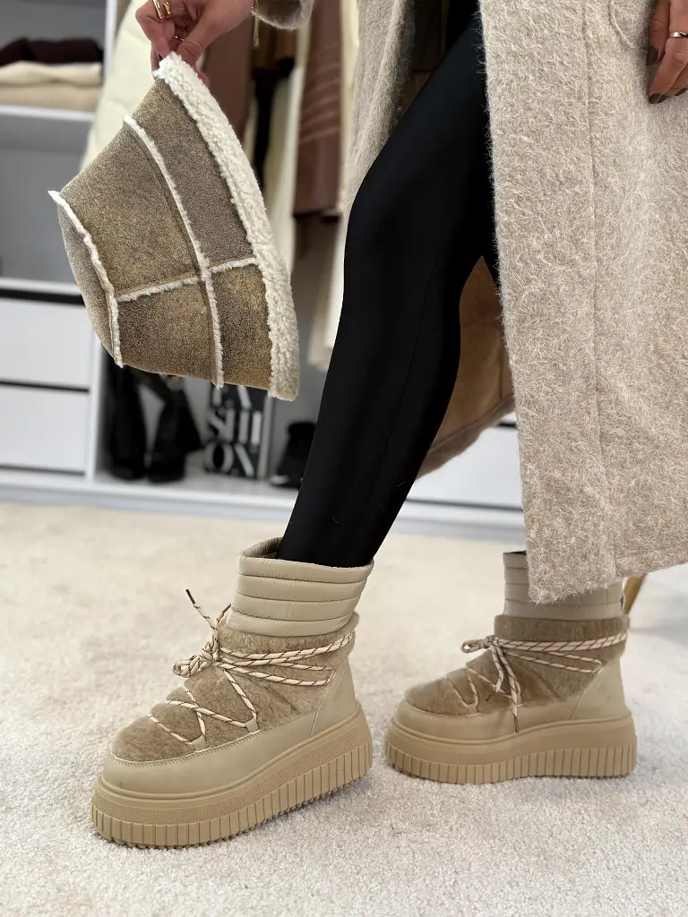 Členkové šnúrovacie čižmy LEANA - next