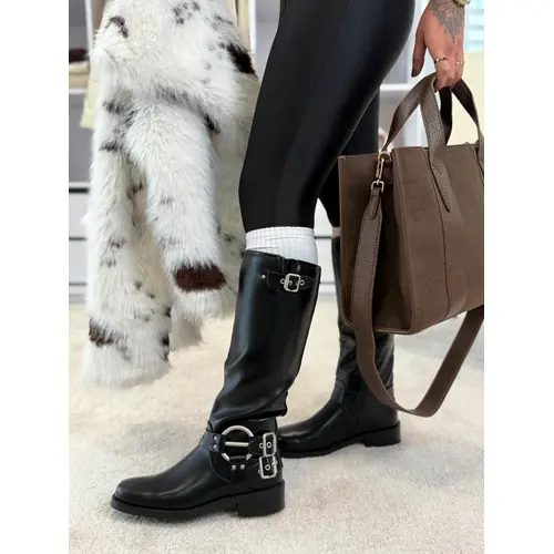 Čierne vysoké čižmy KACEY veľkosť: 40