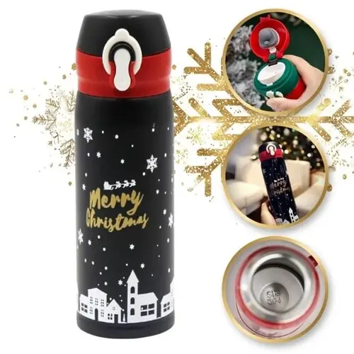 Vianočná termoska - 350 ml farba: black