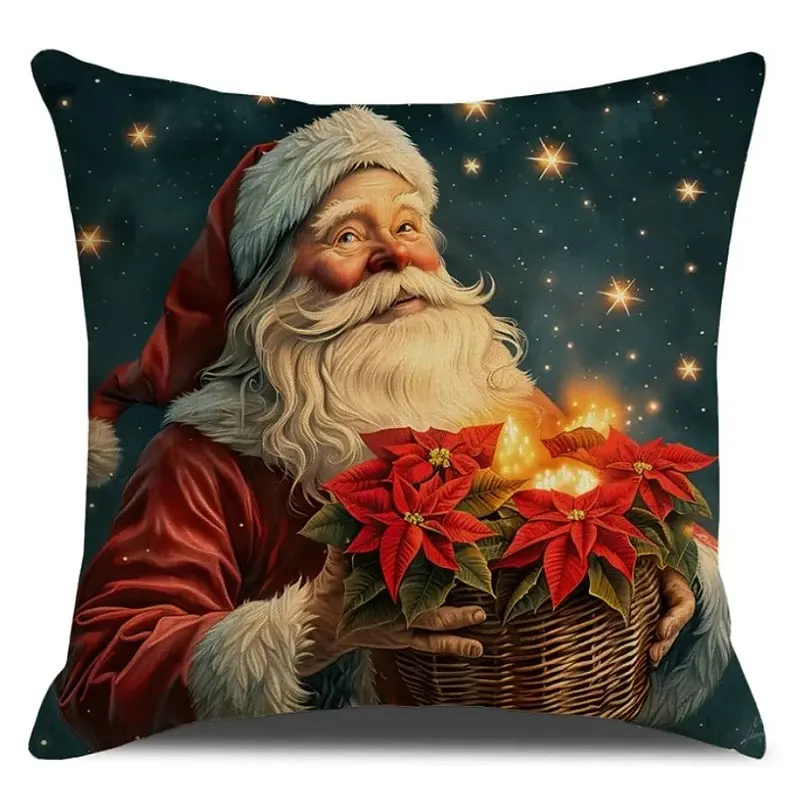 Vianočná obliečka na vankúš 45x45 cm