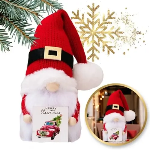 Vianočný škriatok farba: red