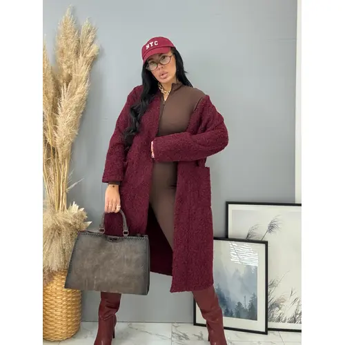 Bordové vysoké čižmy LILOU veľkosť: 39