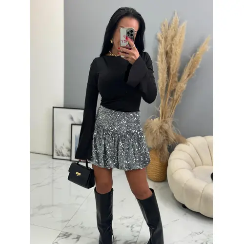 Balónová velvet sukňa zdobená flitrami BRANDY+ veľkosť: one size