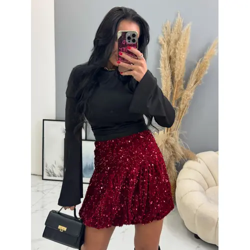 Balónová velvet sukňa zdobená flitrami BRANDY+ veľkosť: one size