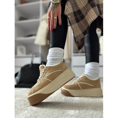 Platformové semišové dámske tenisky HALYNA veľkosť: 37