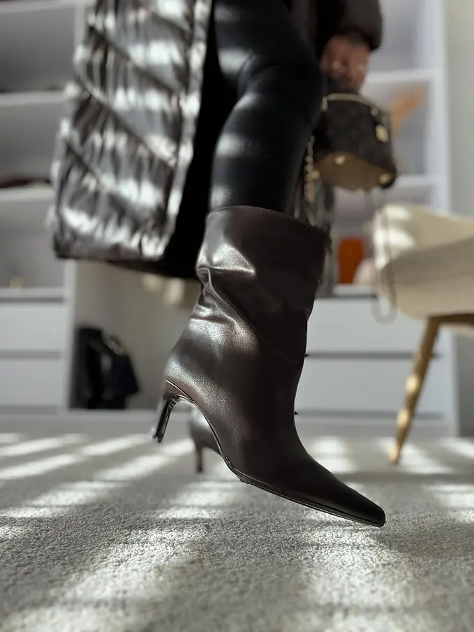 Hnedé dámske čižmy NIKIA