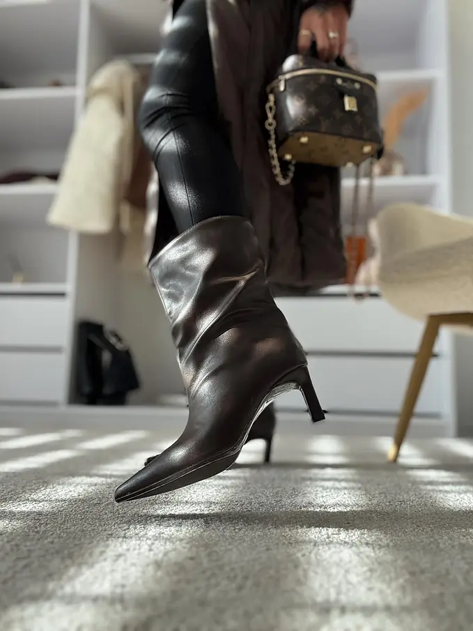 Hnedé dámske čižmy NIKIA