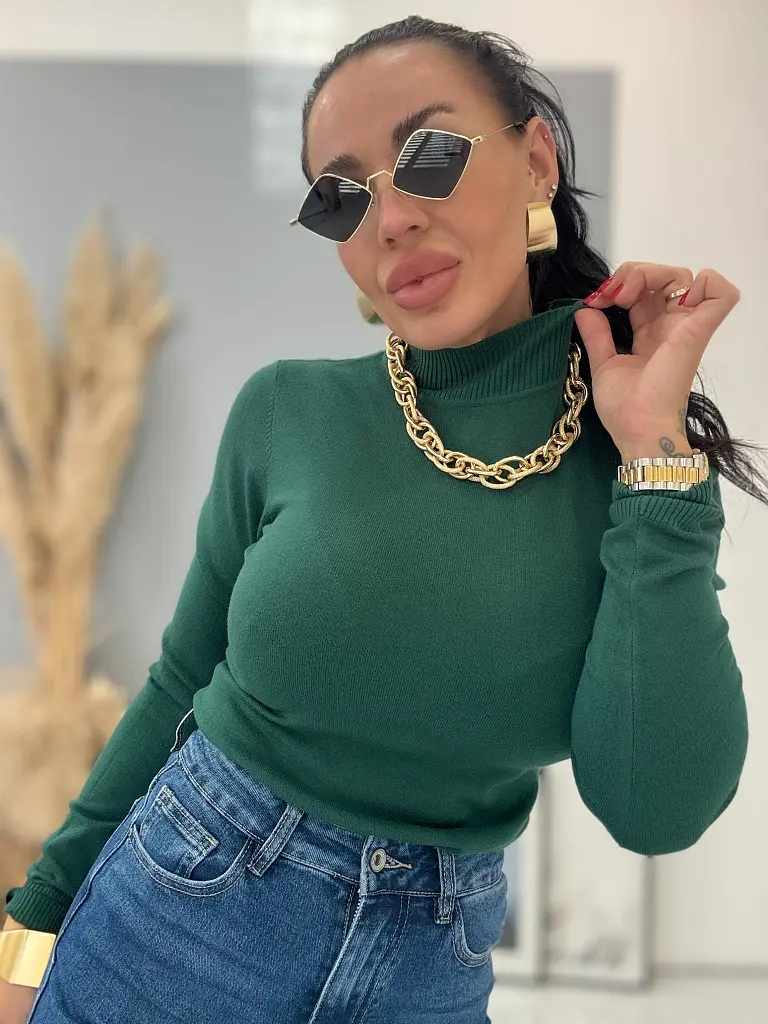 Rolákový basic pulóver JORENA - next