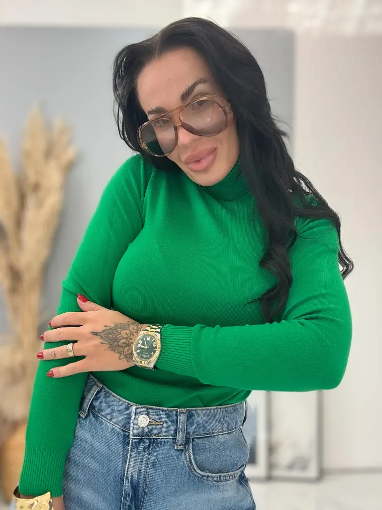 Rolákový basic pulóver JASNIRA - next