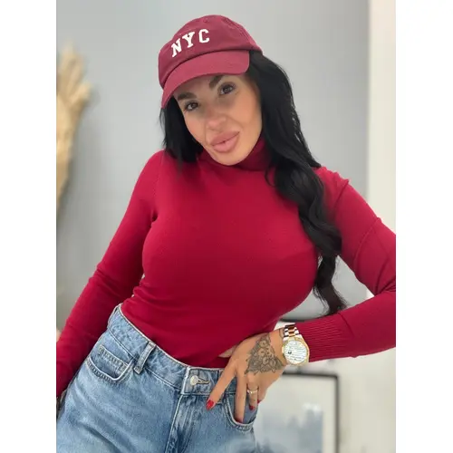 Rolákový basic pulóver JASNIRA veľkosť: one size