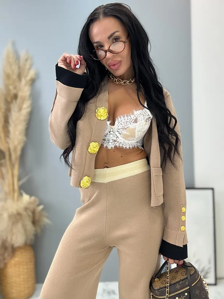 Elegantný pletený komplet LOTTA