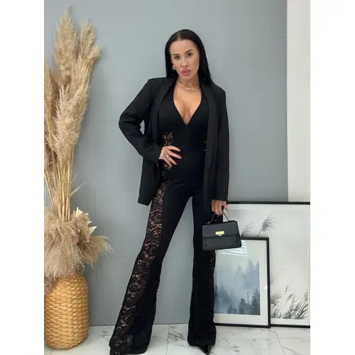 Čipkovaný overal so zaväzovaním okolo krku TIVARIA veľkosť: one size