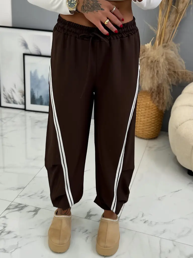 Balónové športové nohavice s gumeným pásom DELYRA