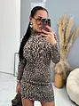Rolákové leopardie šaty NYHAN+