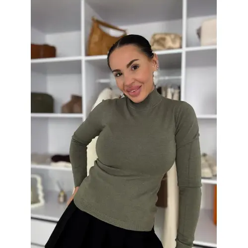 Rolákový basic pulóver JORENA veľkosť: one size