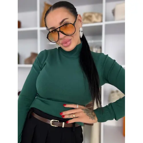 Rolákový basic pulóver JORENA veľkosť: one size