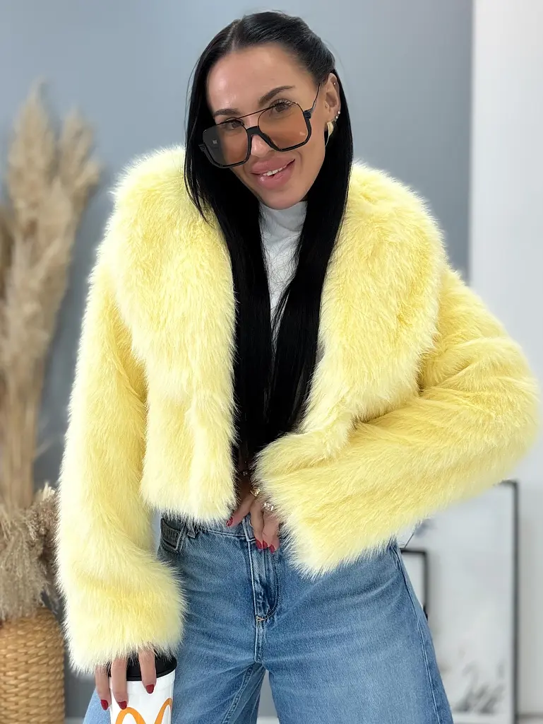 Krátka kožušinová bunda CALIANA