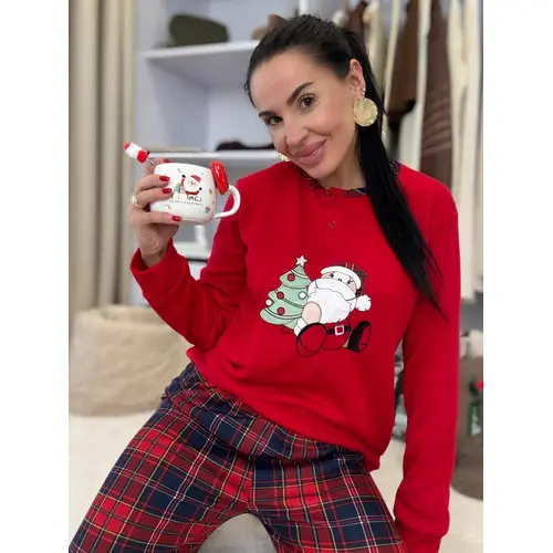 Dámske teplé pyžamo MIKULÁŠ veľkosť: L