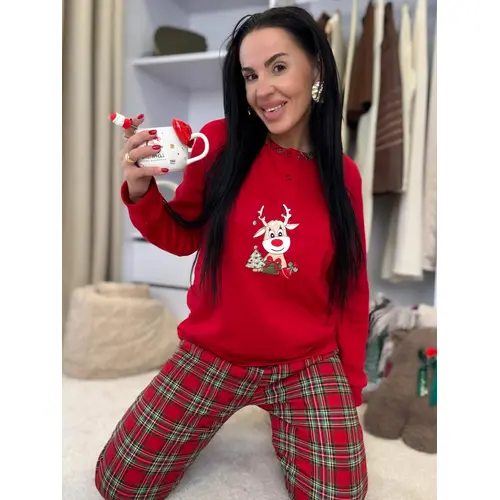 Dámske teplé pyžamo VIANOČNÝ SOB veľkosť: XL