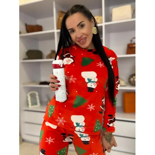 Dámske flísové pyžamo SNEHULIAK veľkosť: XL