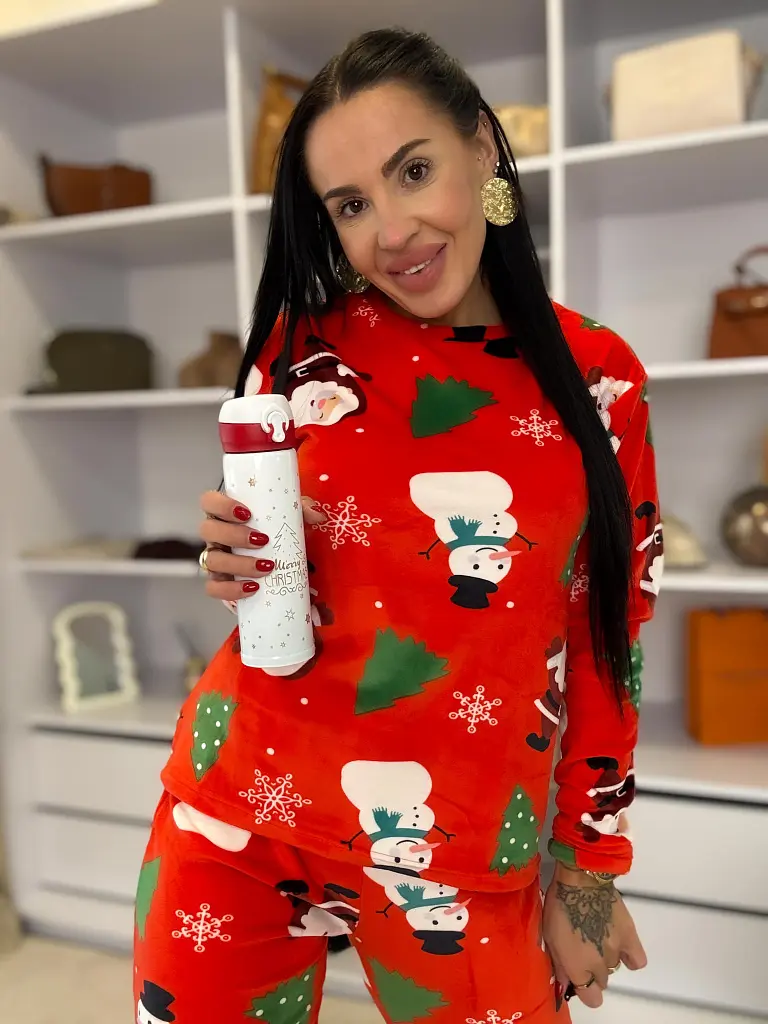 Dámske flísové pyžamo SNEHULIAK