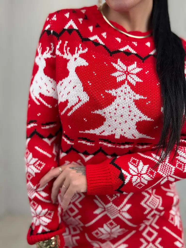 Vianočné úpletové šaty JELINA+ - next