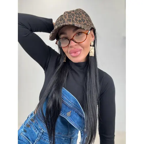 Leopardia šiltovka farba: brown