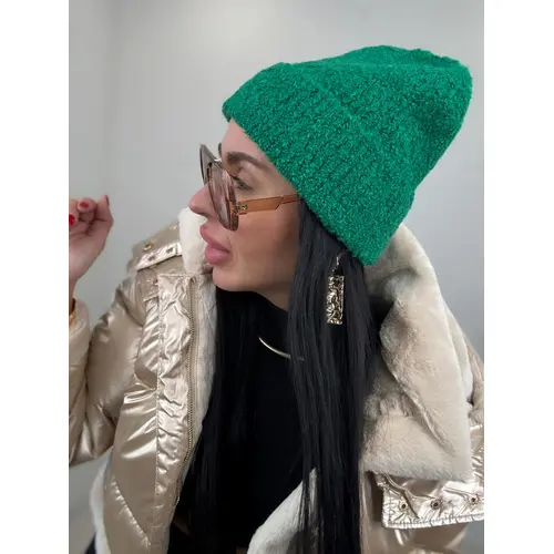 Štrikovaná čiapka farba: green