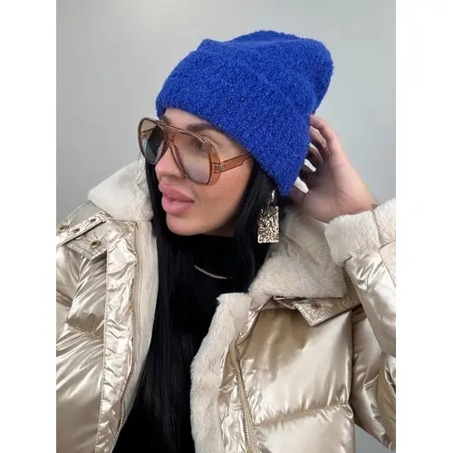 Štrikovaná čiapka farba: blue