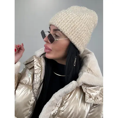 Štrikovaná čiapka farba: beige