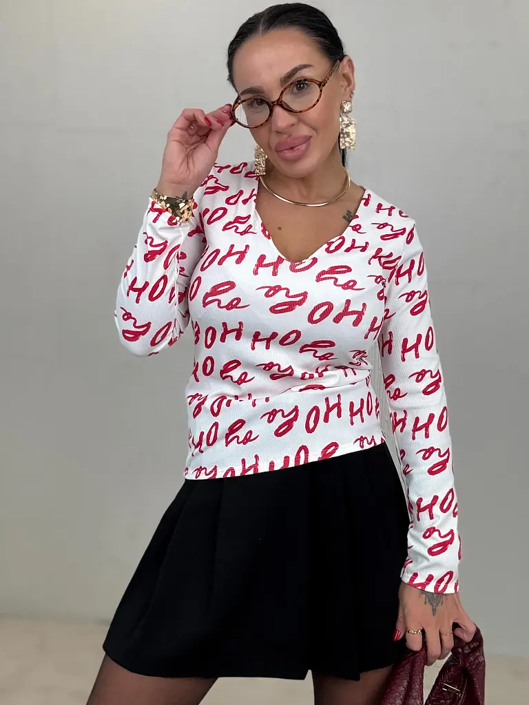 Vrúbkované tričko HO-HO-HO+ - next