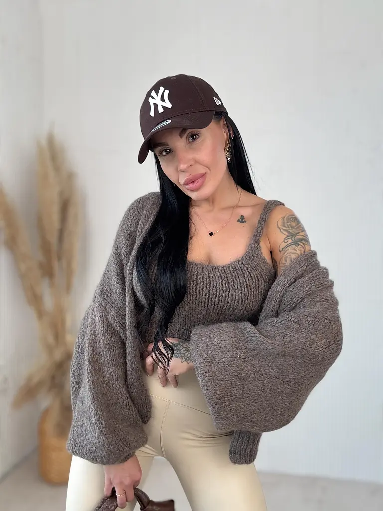 Pletený dvojdielny set – top a kardigán LINESA - next