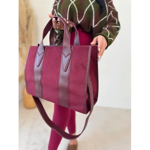 Maxi dámska kabelka NINNA veľkosť: farba: bordeaux