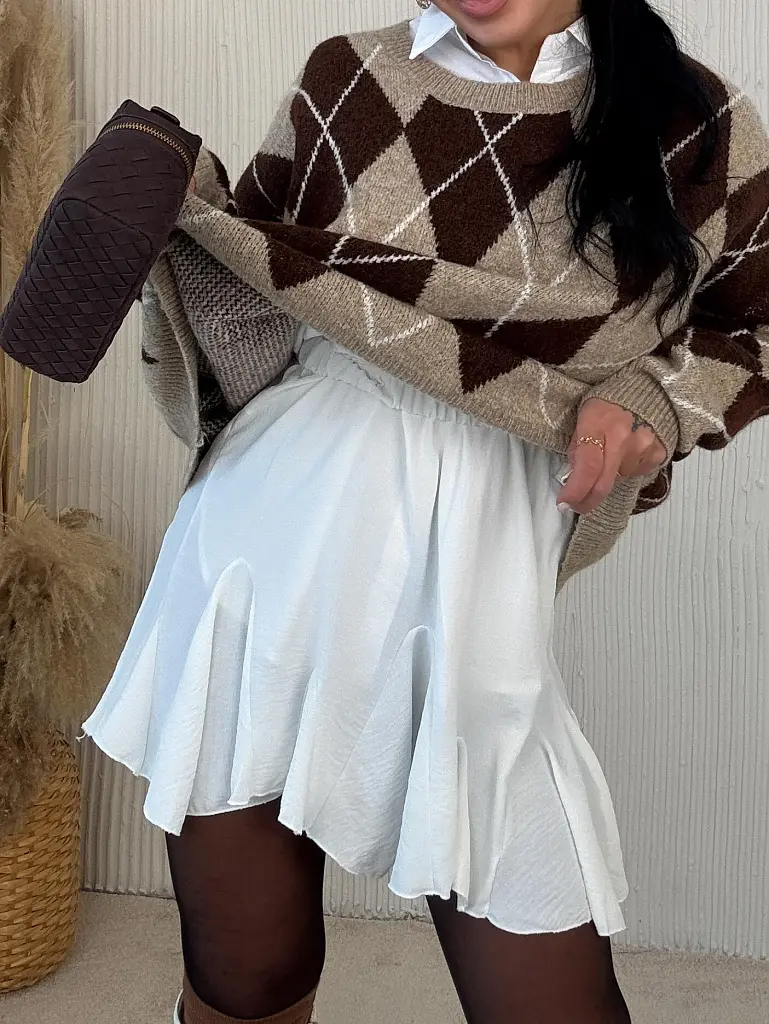 Riasená sukňa s gumeným pásom ZADIE - next