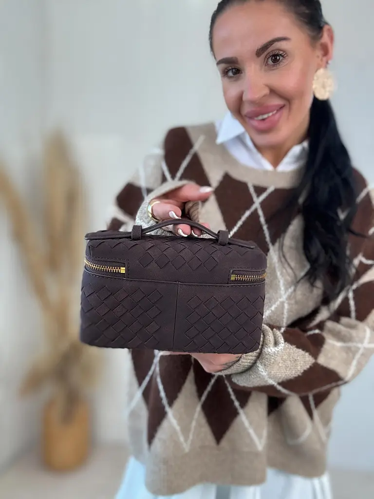 Dámska kabelka s tkaným vzorom ALEENA- - next