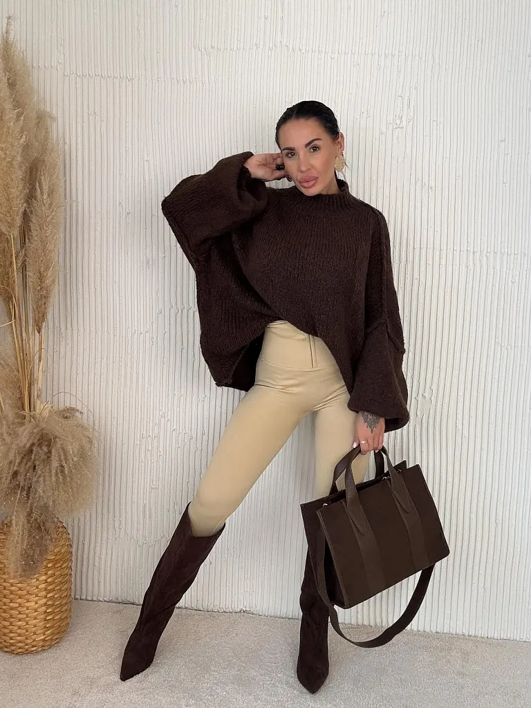 Pletený oversized pulóver CATINA