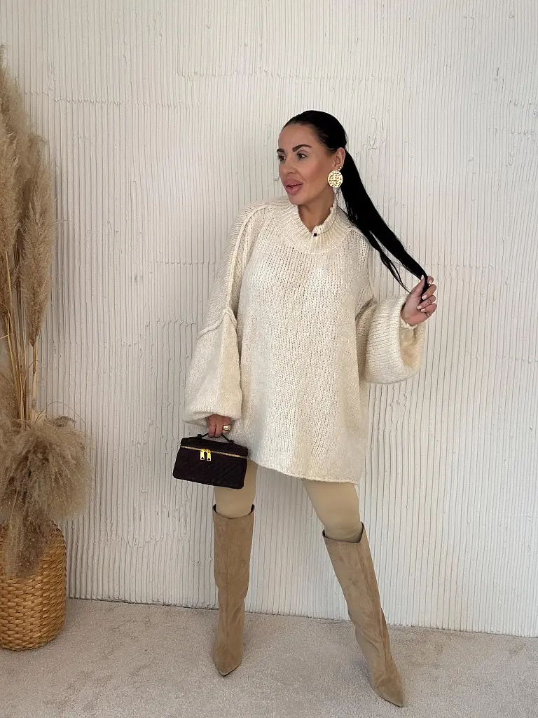 Pletený oversized pulóver CATINA